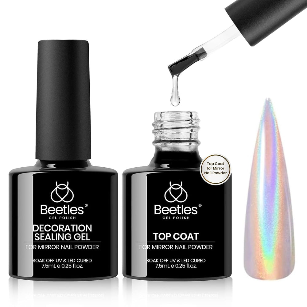 Beetles: couche gel chrome, finition brillante et durable pour vos ongles.