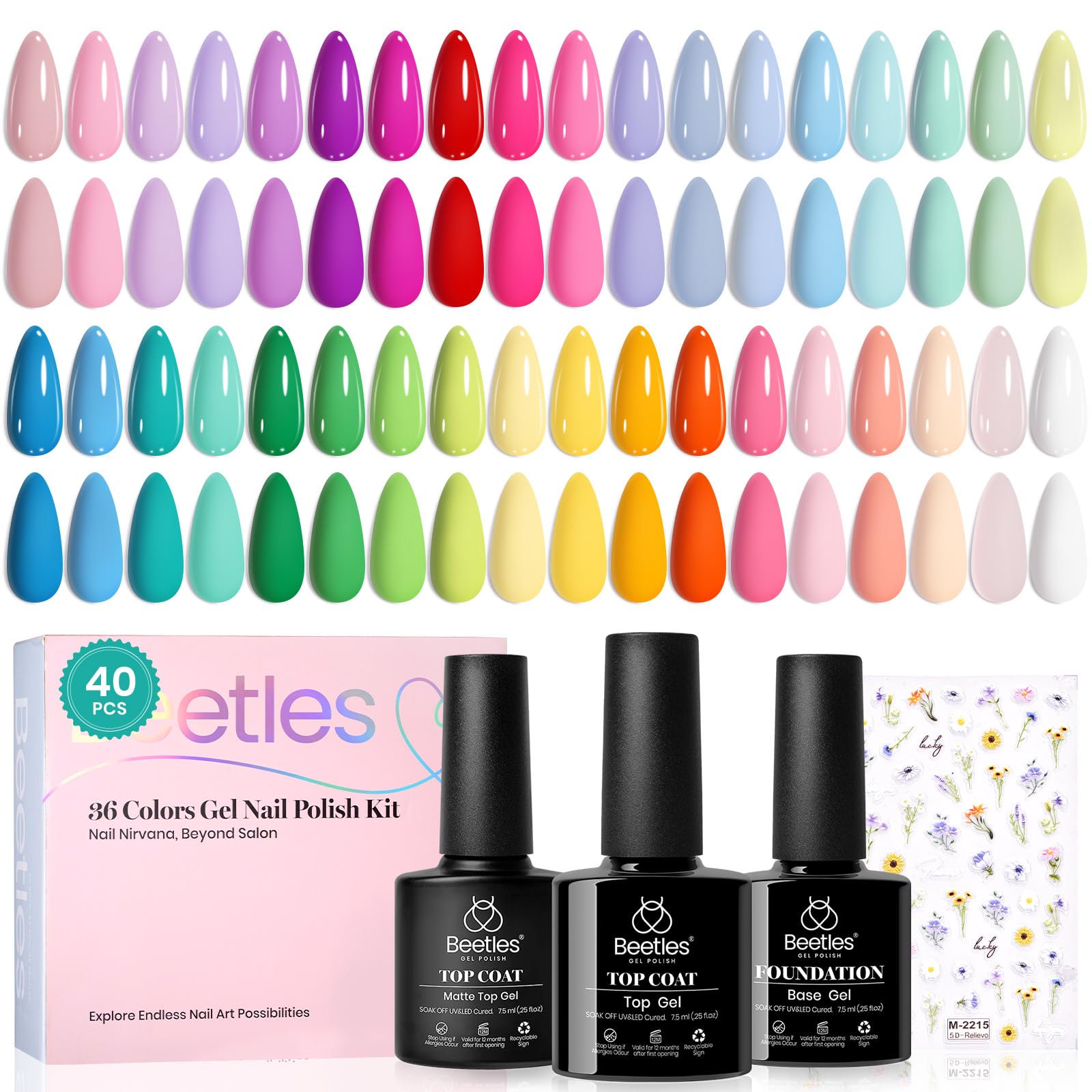 Beetles Gel Polish durcissement rapide sous lampe LED 60 à 120 secondes.