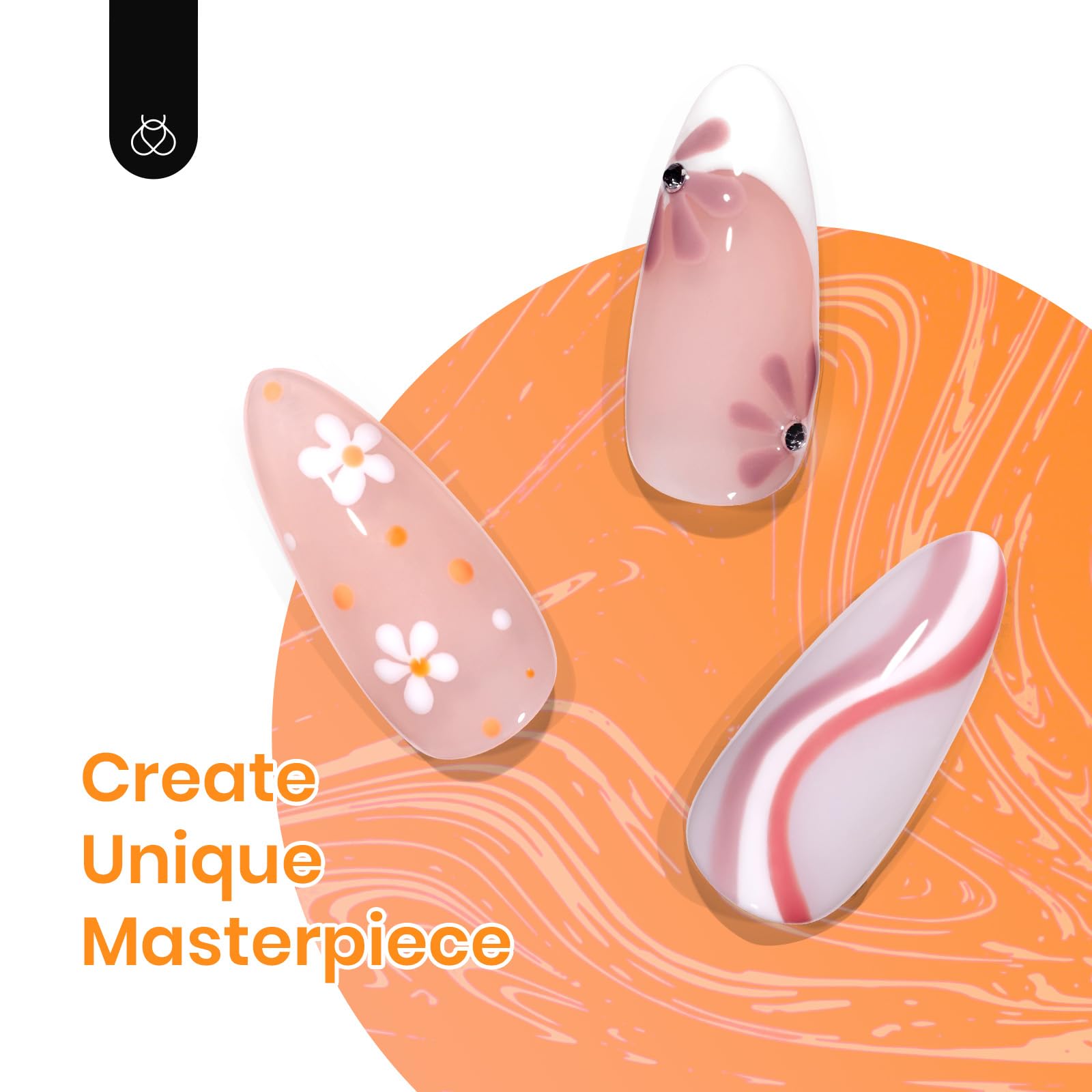 Beetles Gel Polish – bouteilles avec 6 teintes faciles à assortir.