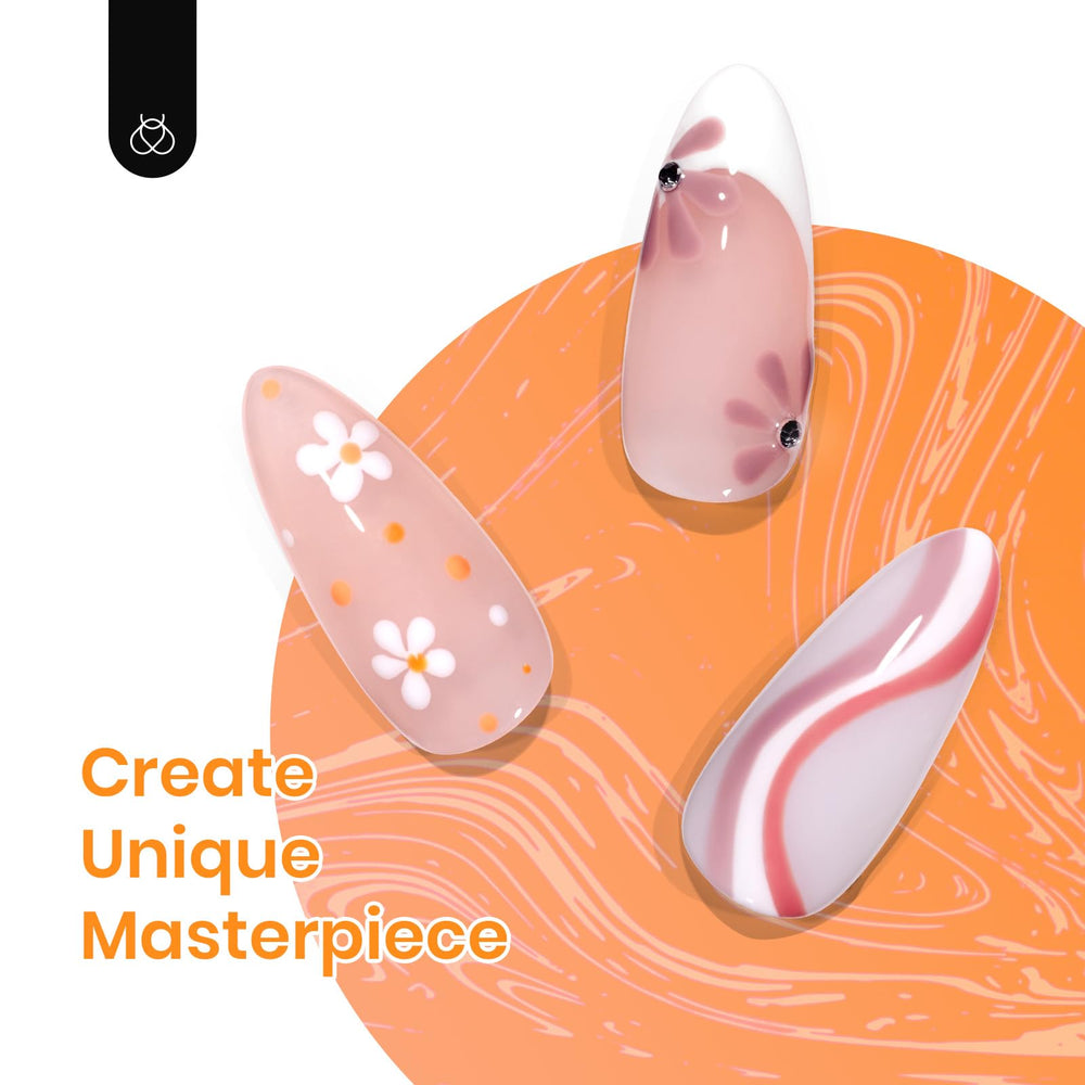Beetles Gel Polish – bouteilles avec 6 teintes faciles à assortir.