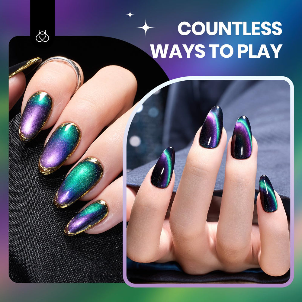 Beetles Vernis Gel effet aimant pour motifs magnétiques faciles.