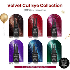 Beetles Vernis Gel Effet Œil de Chat Marron brillant pour un fini chaleureux