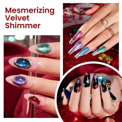 Beetles Vernis Gel Effet Œil de Chat Violet pour un look mystérieux