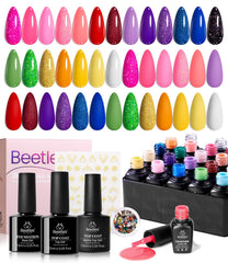 Ensemble Beetles vernis gel de 20 couleurs pour looks variés