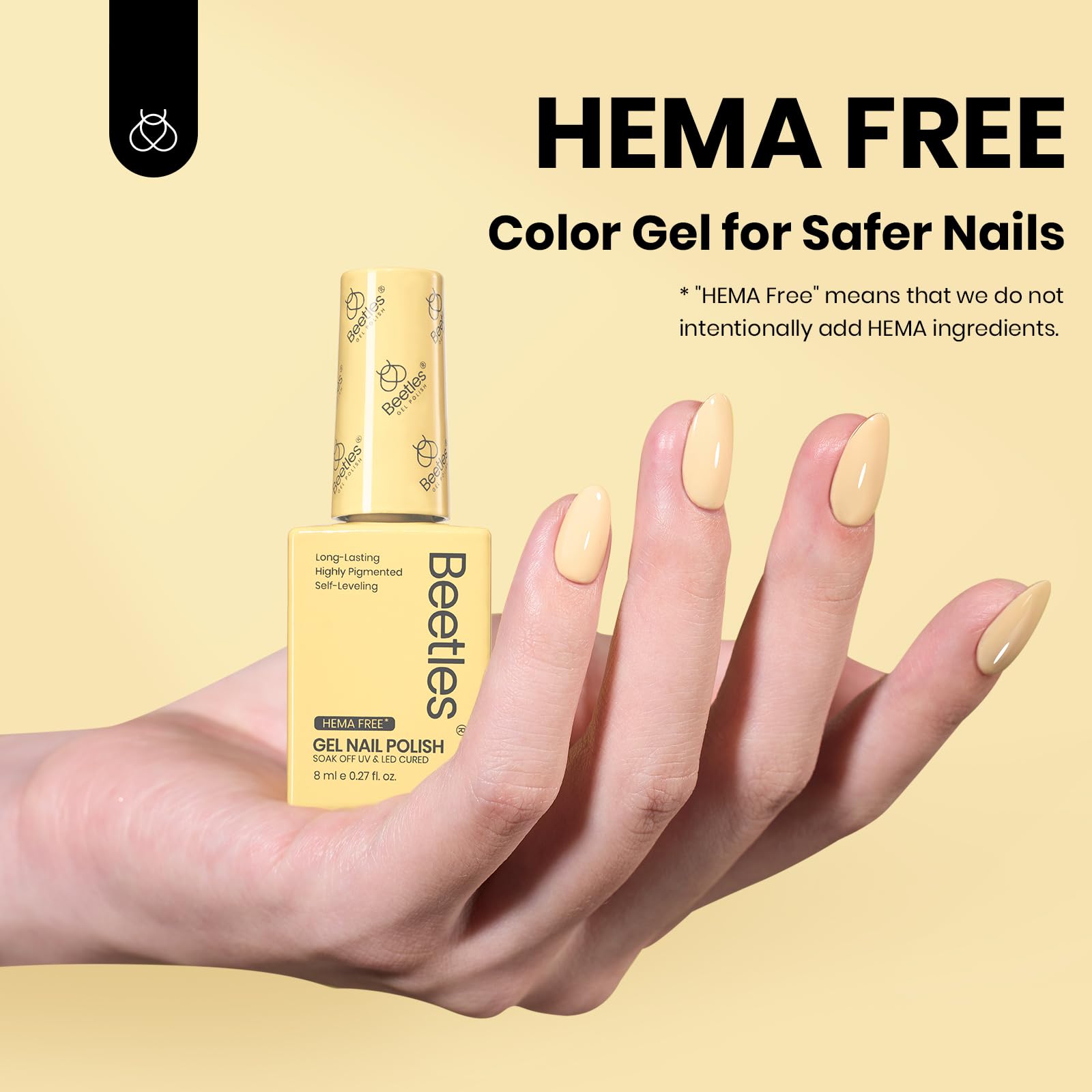 Beetles Butter Time, application gel facile sur ongles, résultat brillant.