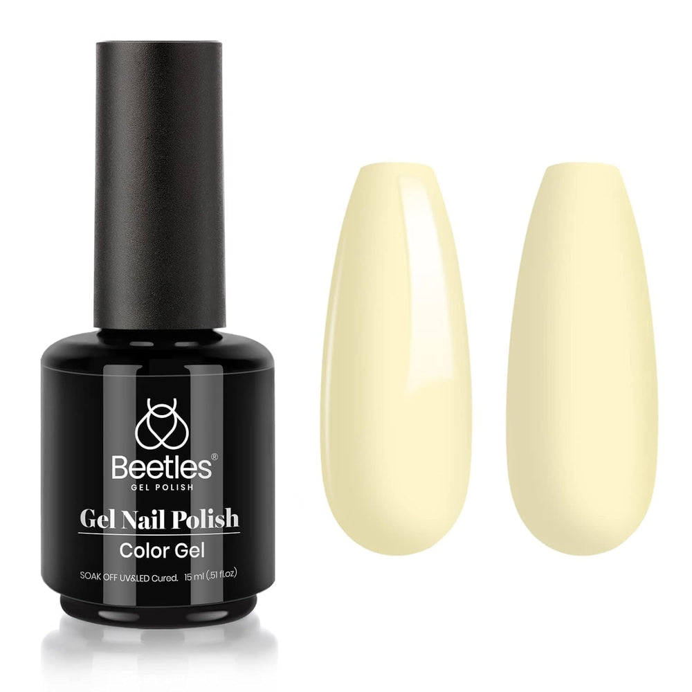Beetles Gel Jaune Lemon Cheese, flacon 15 ml, couleur éclatante