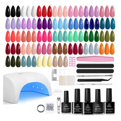 Beetles Gel Polish kit 32 couleurs pour des looks saisonniers variés.