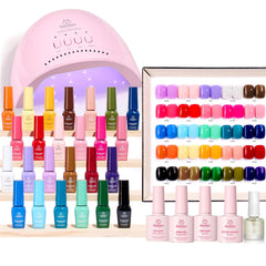 Beetles vernis gel kit lampe UV, pour une manucure rapide à domicile.