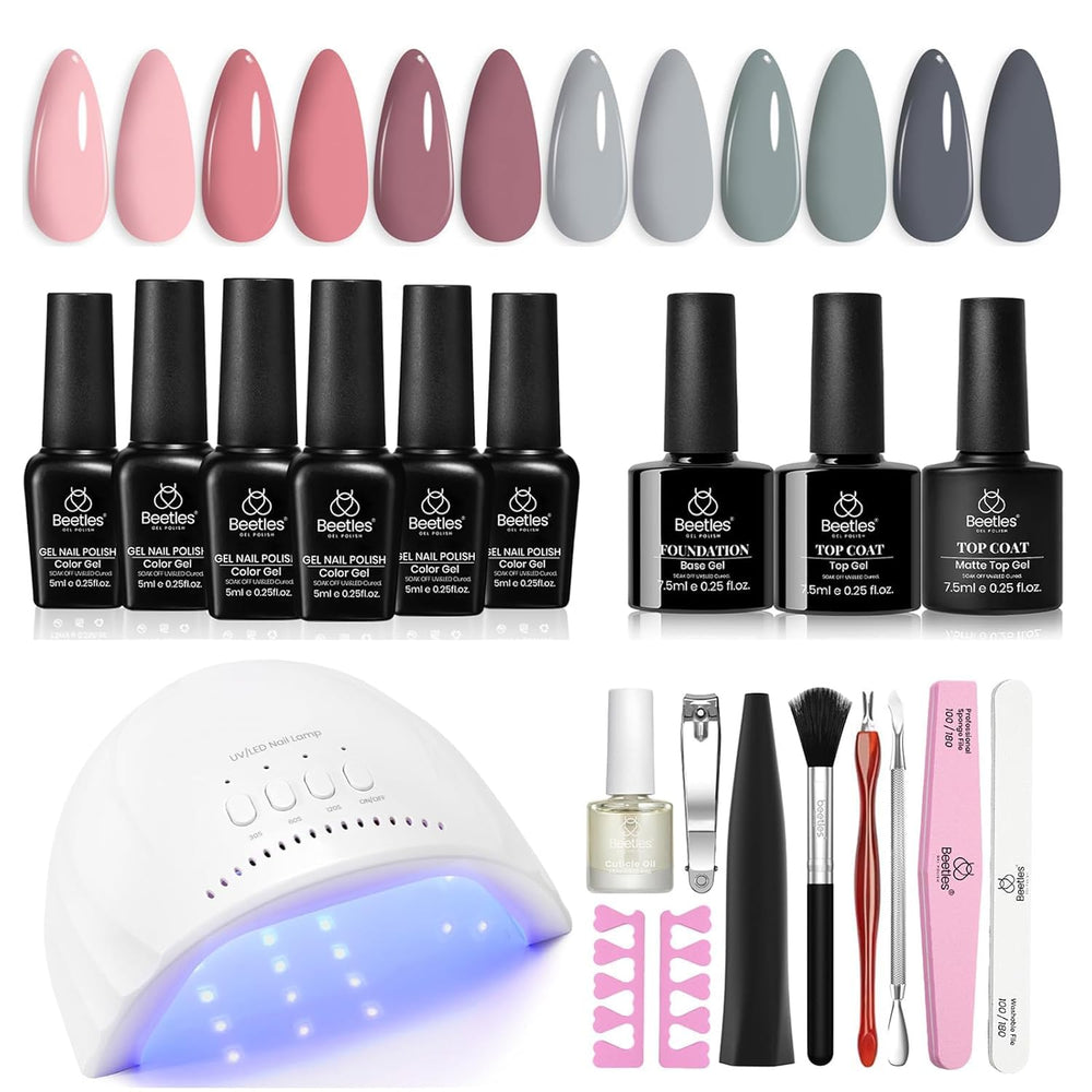 Beetles Vernis Gel Kit UV-Lampe en utilisation à domicile pour une manucure professionnelle