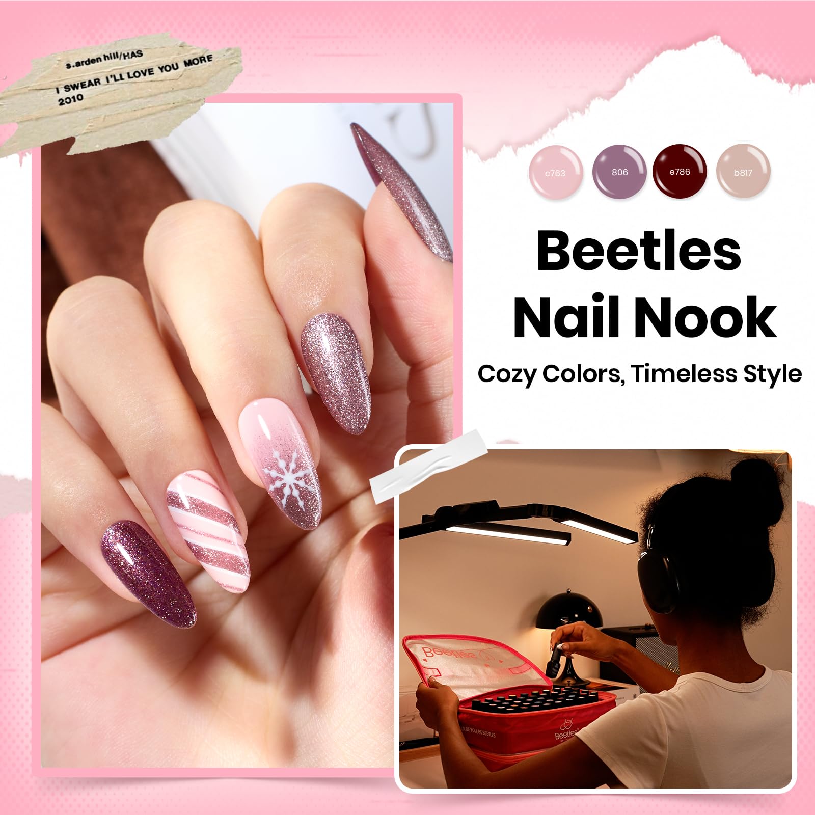 Beetles Gel Polish longue tenue de 28 jours pour des ongles eclatants.