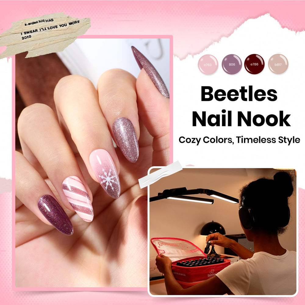 Beetles Gel Polish longue tenue de 28 jours pour des ongles eclatants.