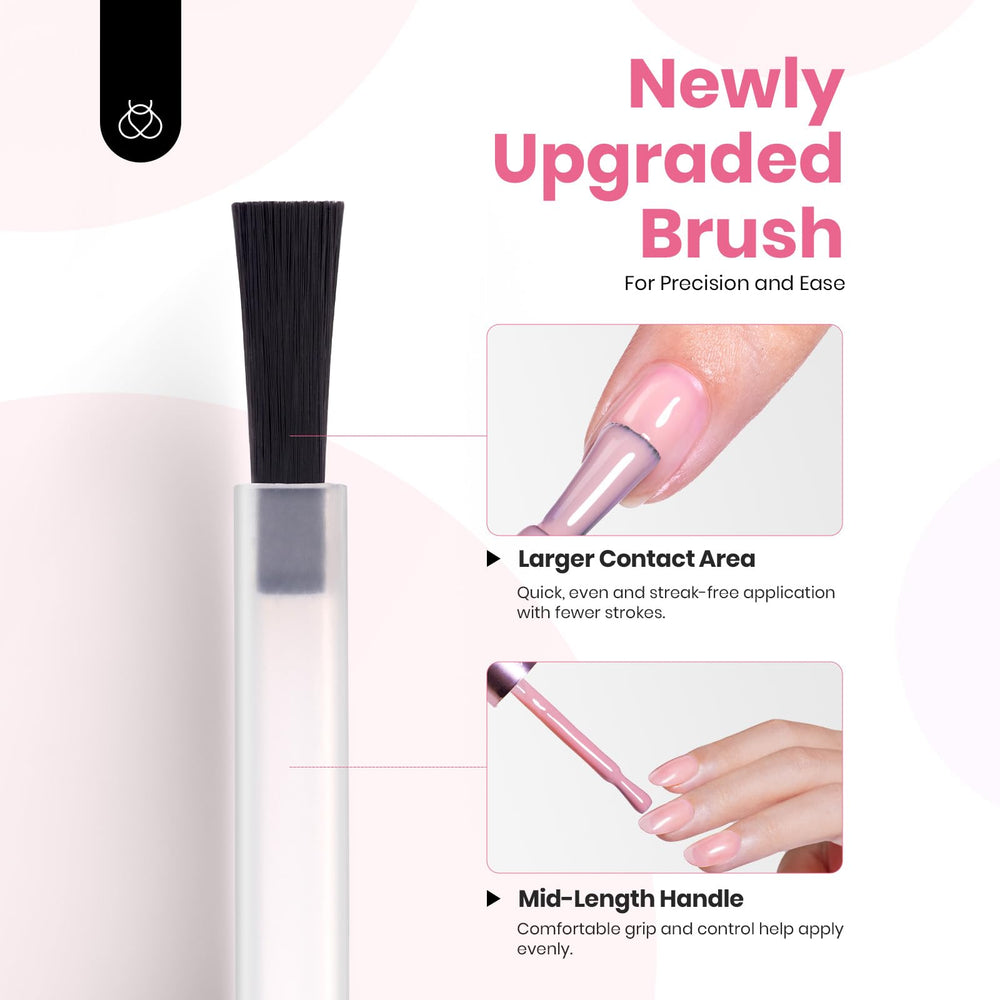 Beetles Vernis Gel Nude Rose – retrait par trempage facile à domicile.