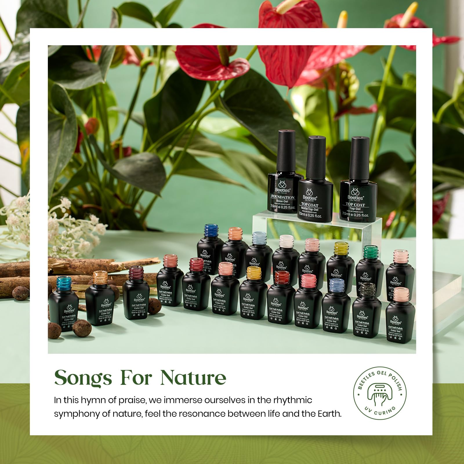 Beetles vernis gel nude pour un look naturel et élégant.