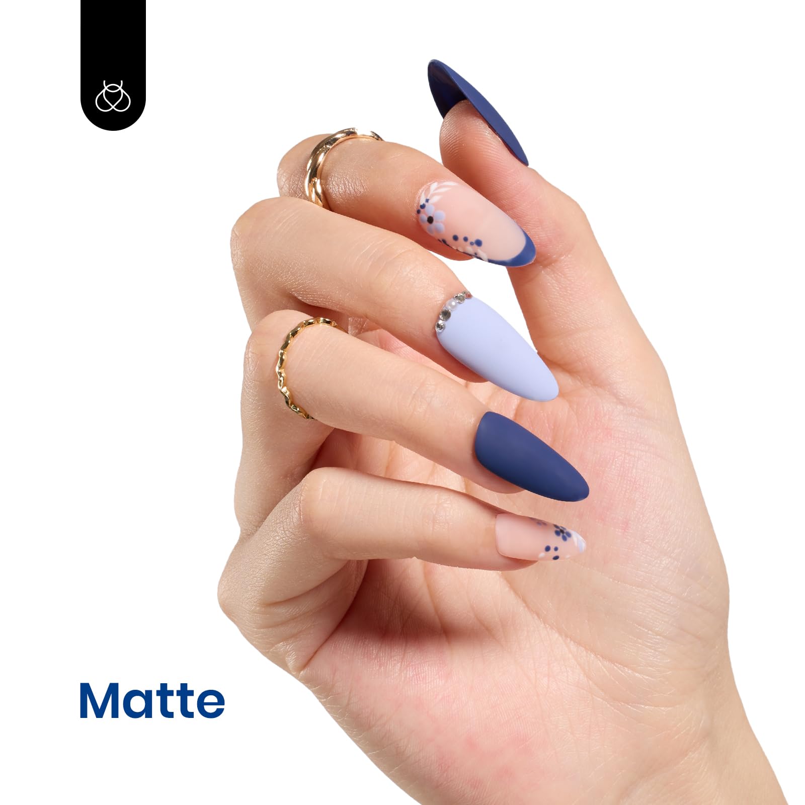 Beetles Gel Polish Bleu Nuit Profond, usage doux et efficace pour ongles soignés.