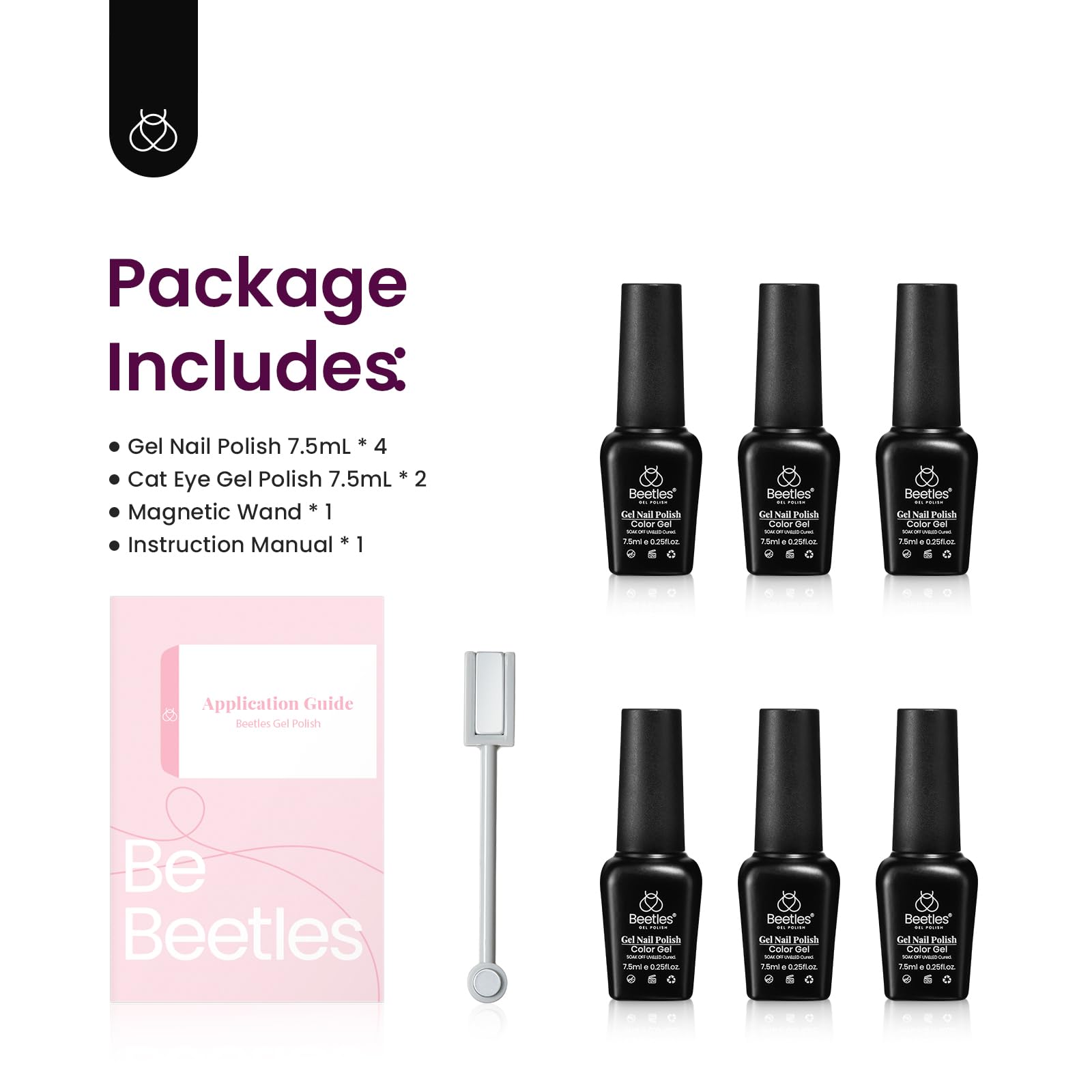 Beetles Cat Eye lavande mystique – nuance douce et effet captivant.