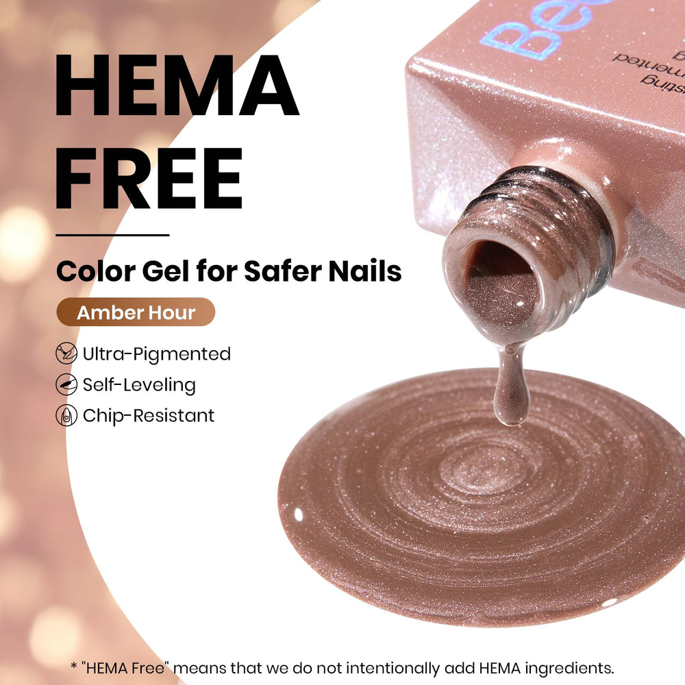 Beetles vernis gel œil-de-chat marron pigments mouvants pour reflets
