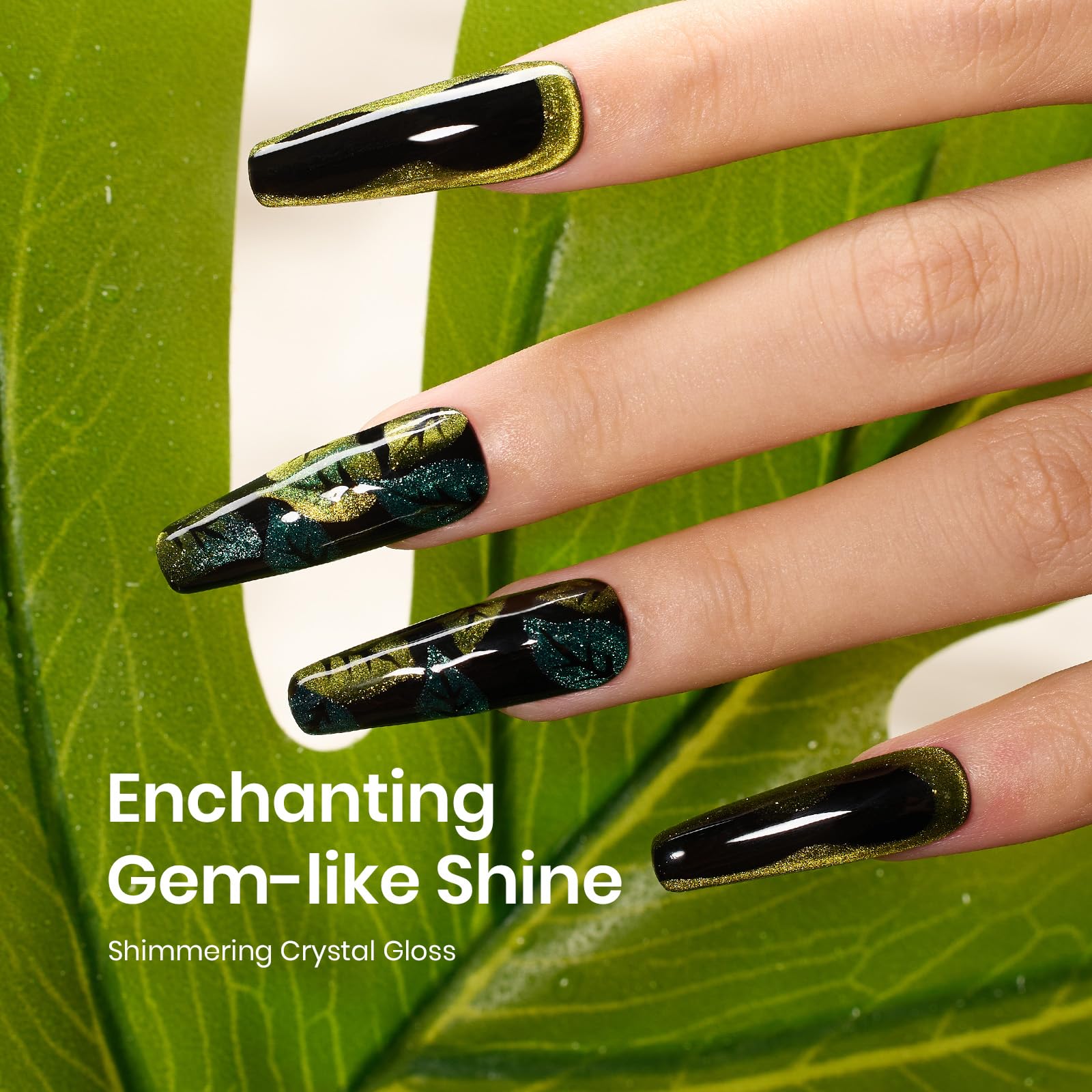 Beetles Vernis Gel olive vert cure UV rapide.