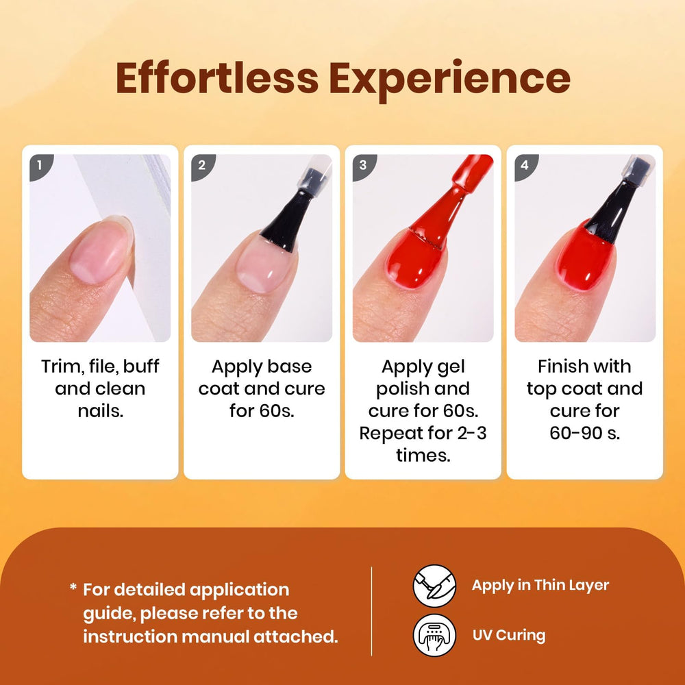 Beetles Gel Polish Orange – parfait pour le nail art et les photos mode.