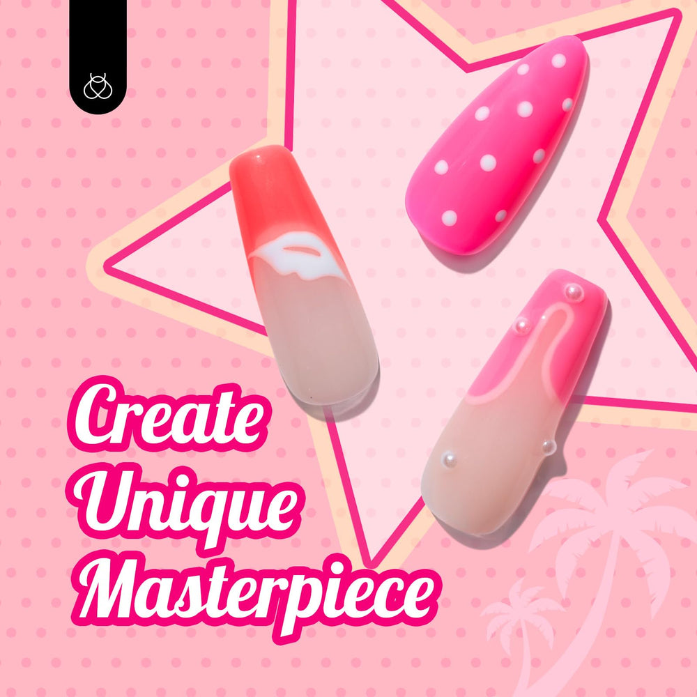 Beetles Gel Polish paillettes blanches, scintillement élégant.