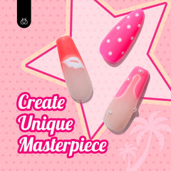 Beetles Gel Polish paillettes blanches, scintillement élégant.
