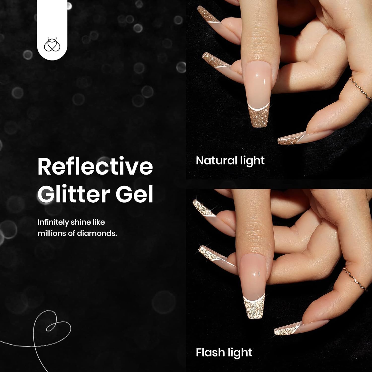 Beetles Glitter Gel C315, éclat holographique pour soirées réussies