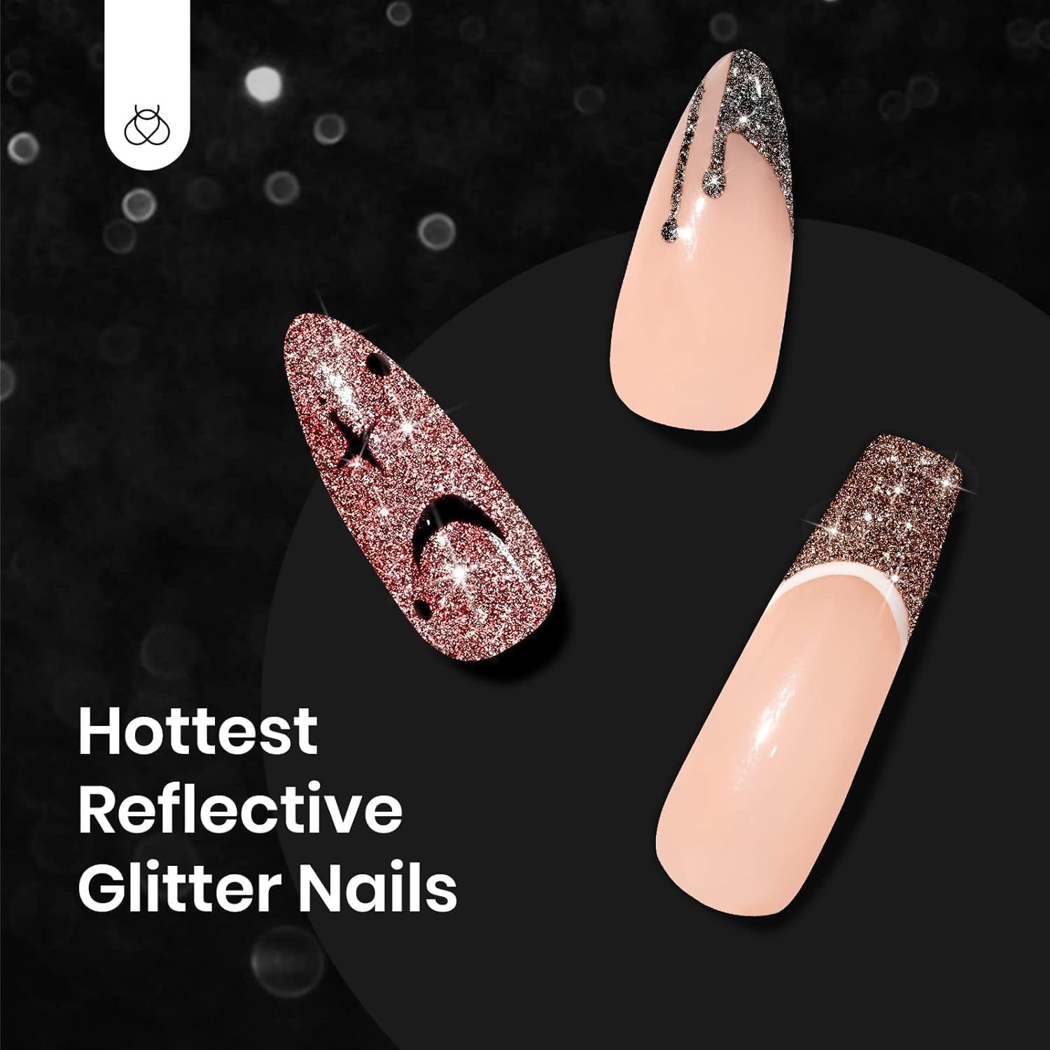 Beetles Glitter Gel C318 doré diamanté pour accents luxueux