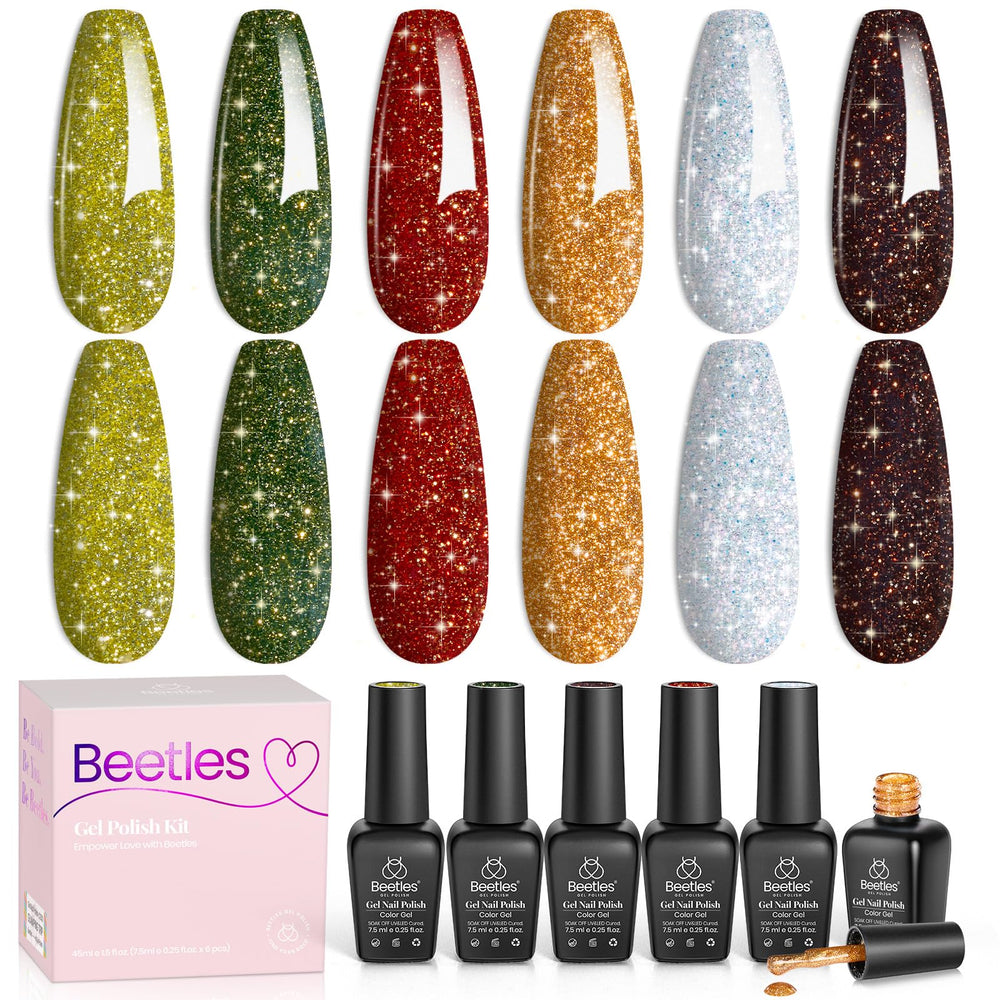 Beetles Gel Polish vert émeraude, fini lumineux et tenue longue durée.