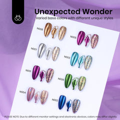 Beetles Gel Polish Poudre Chrome bleu pour un miroir brillant.