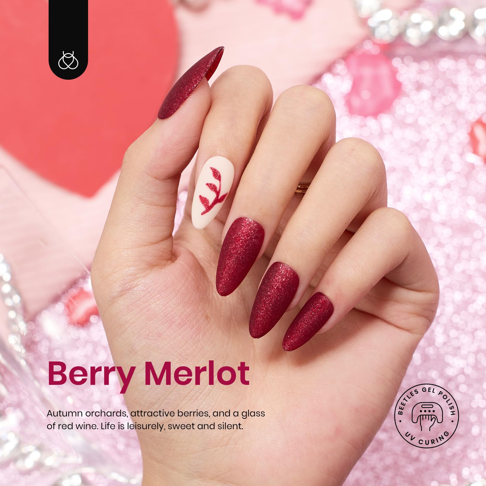 Beetles vernis gel prune foncé pour nuances profondes.