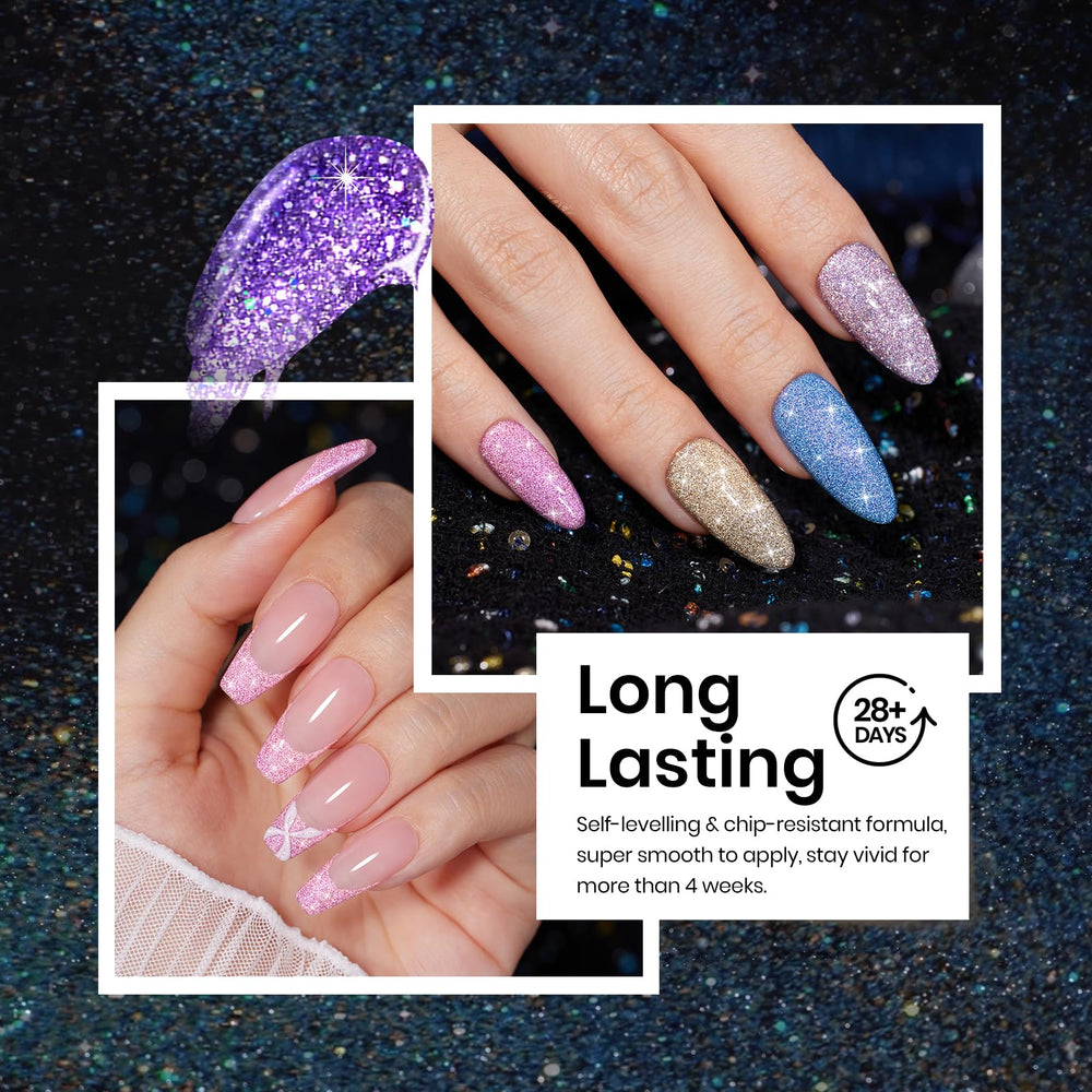 Beetles Gel réfléchissant: effet diamant sur les ongles.