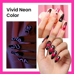 Beetles Vernis Gel Rose Fluo, tenue jusqu’à trois semaines.
