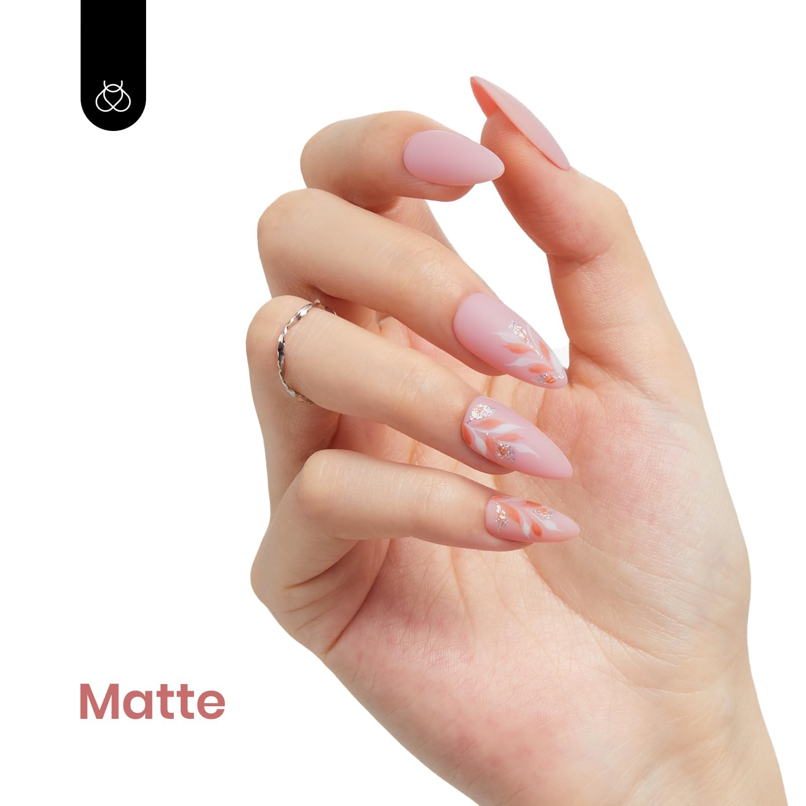 Vernis gel Beetles Rose Mauve Poudreux sous lampe LED pour durcissement.
