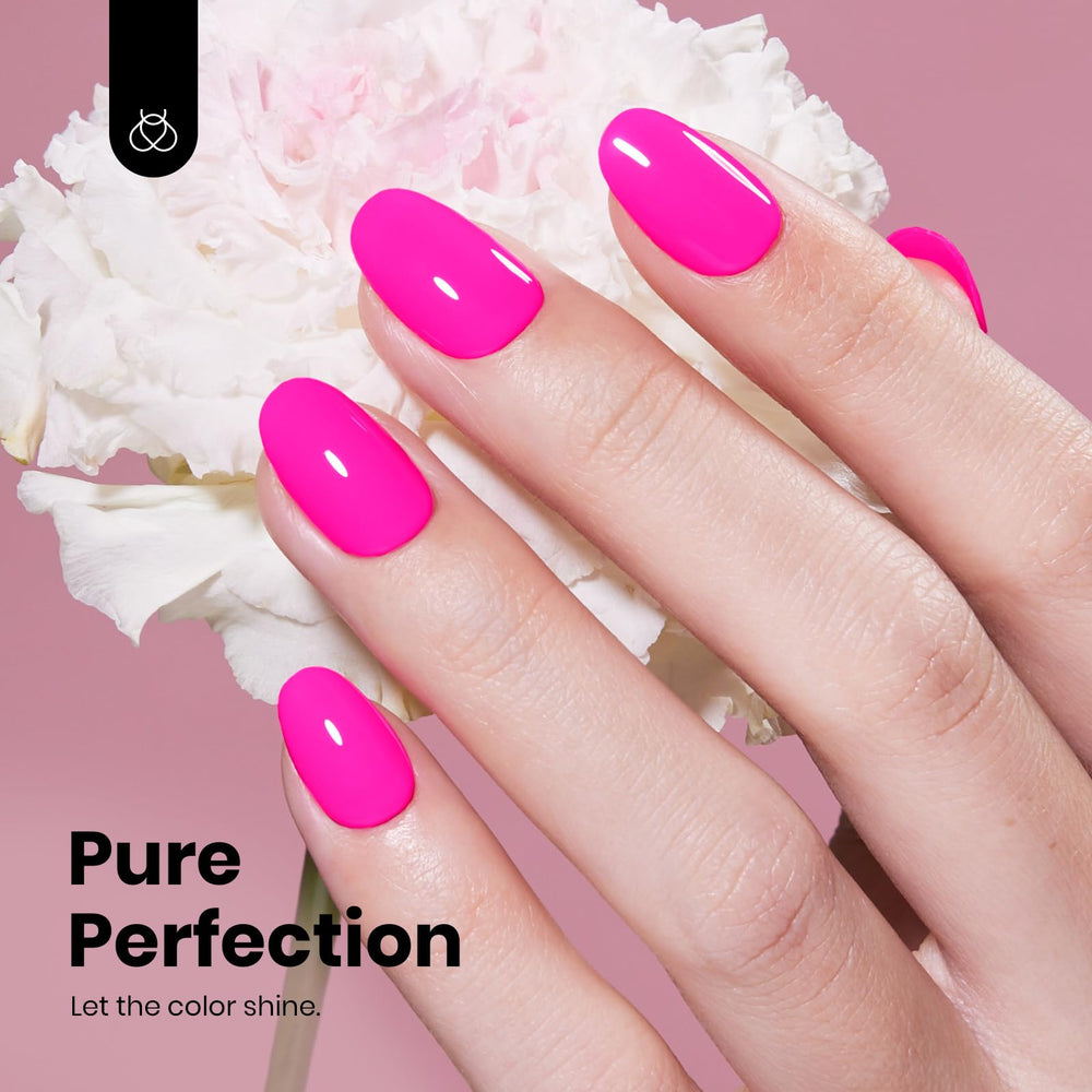 Beetles vernis gel rose neon – brillance durable et tenue longue