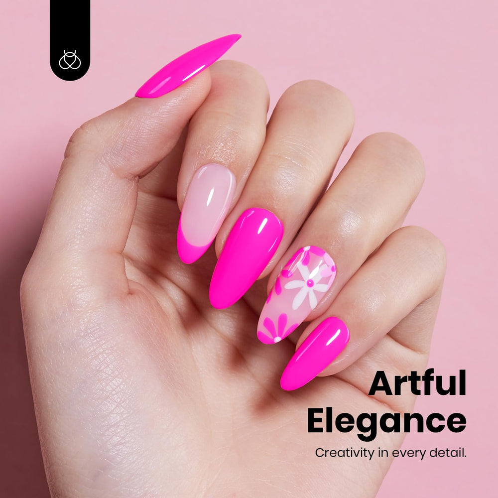 Beetles vernis gel rose neon – formule sans HEMA