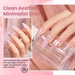 Beetles vernis gel rose nude, résistance jusqu’à 28 jours avec brillance.
