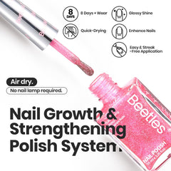 Beetles Vernis Gel rose nude, teinte chic pour un rendu naturel et élégant.