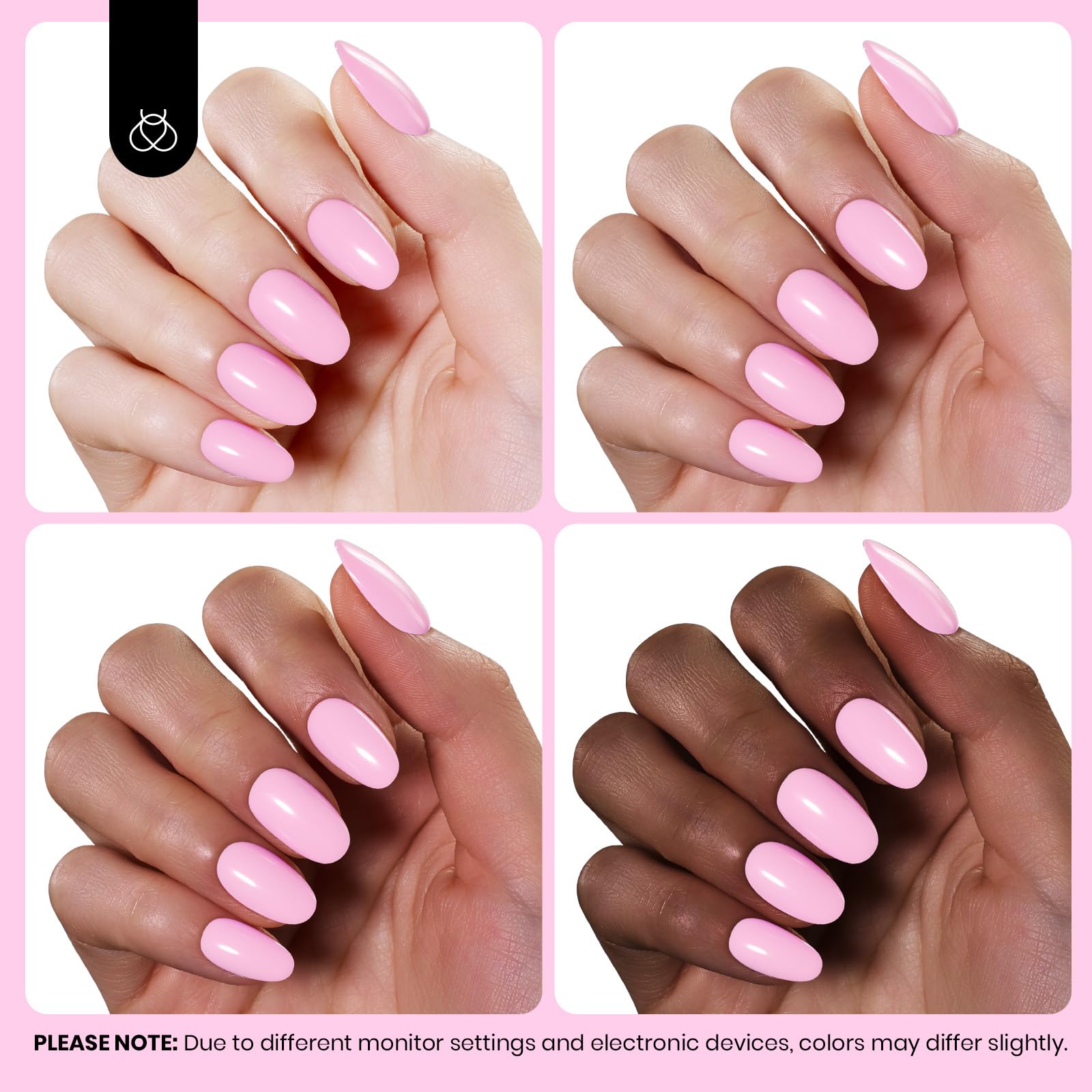 Beetles Rosy Glow soin des ongles inclus.