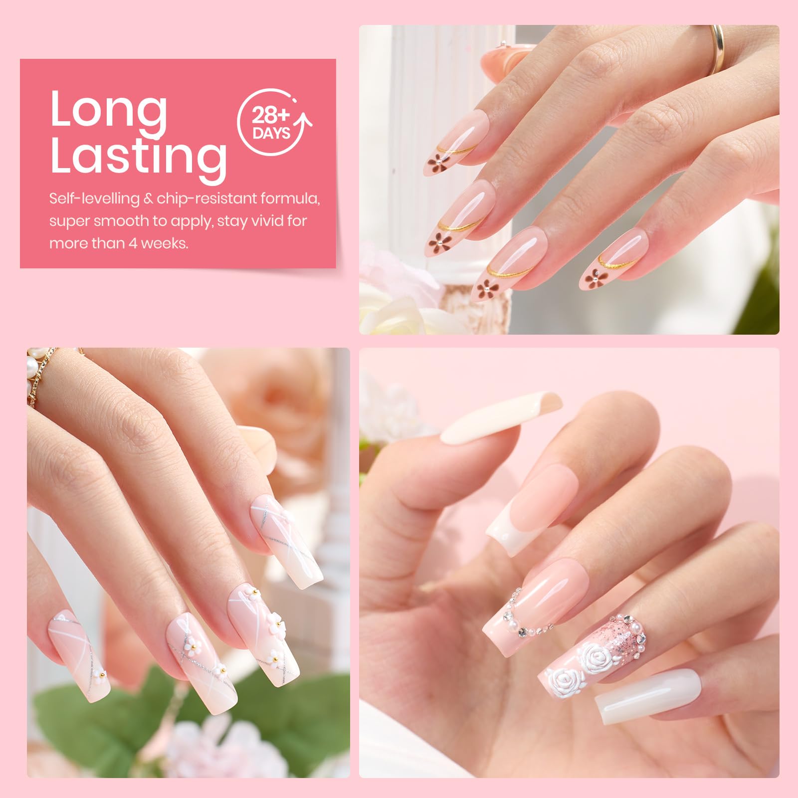 Beetles Vernis Gel rose pâle pour une allure chic en tout temps.