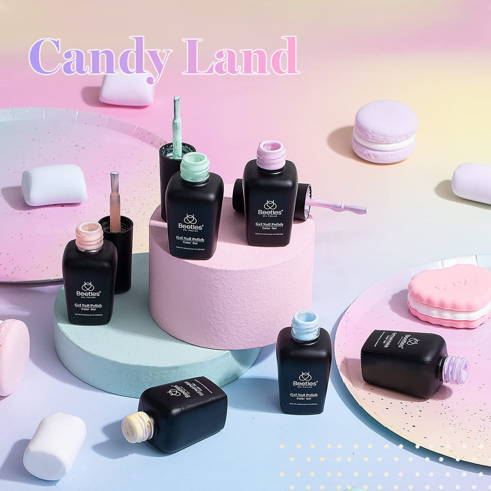 Beetles vernis gel rose-pale, teinte douce pour un aspect élégant et durable