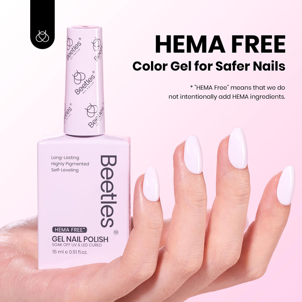 Beetles Gel Polish Rose Pastel – brillance éclatante et tenue sur ongles
