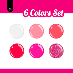 Beetles Gel Polish rose vif, fini vibrant et longue tenue.
