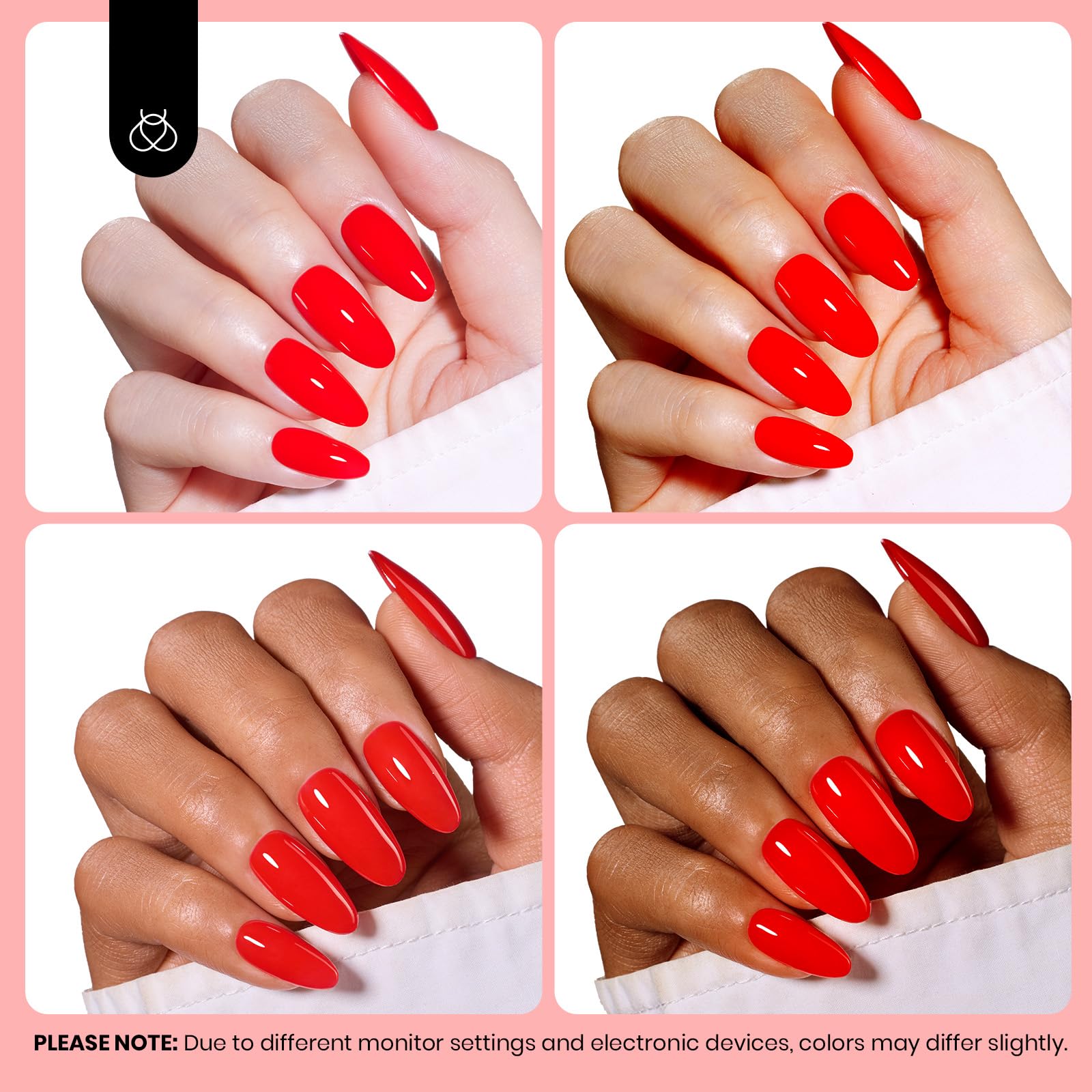 Beetles Gel Rouge – application facile, idéal pour utilisation à domicile ou en salon.