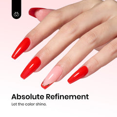 Beetles Gel Polish rouge durable – résistance et tenue sur plusieurs jours.