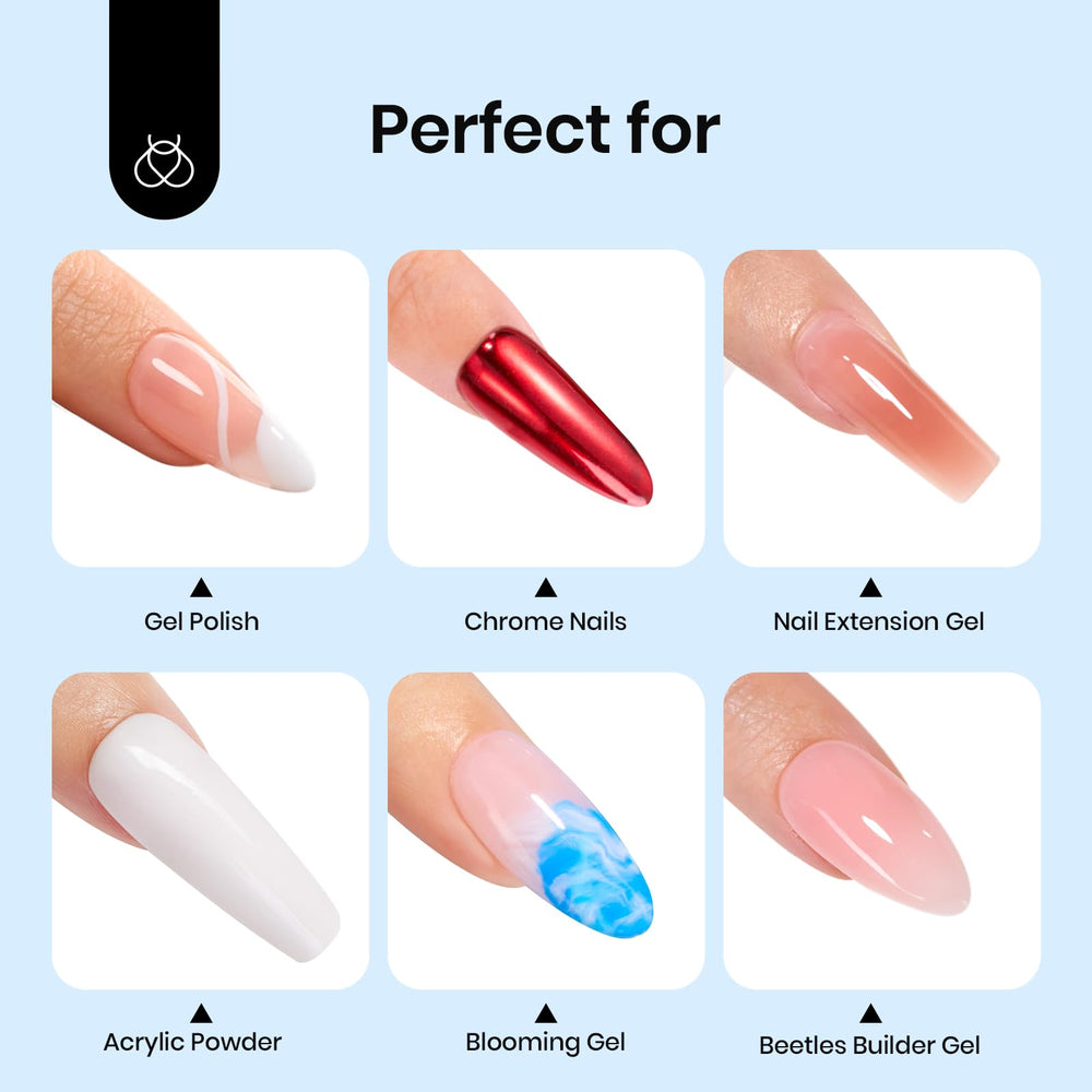 Beetles Gel sans HEMA, absence de jaunissement pour des couleurs fidèles.