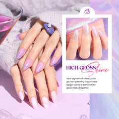 Beetles Gel Polish Violet avec pinceau décor ongles pour réaliser des motifs à domicile.