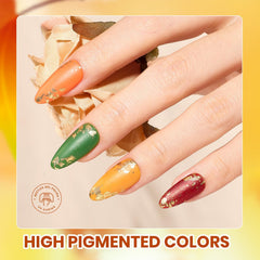 Beetles Gel Polish avec paillettes or – fini festif pour les occasions.