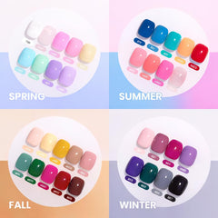 Beetles Vernis Gel Vivid Seasons, 36 couleurs variées pour assortir chaque humeur