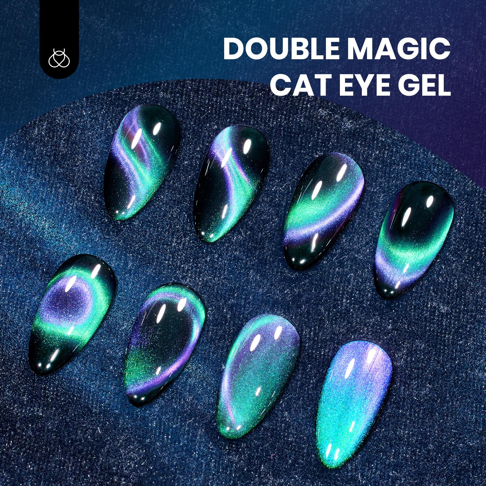 Beetles Vernis Gel couche noire pour profondeur et superposition.