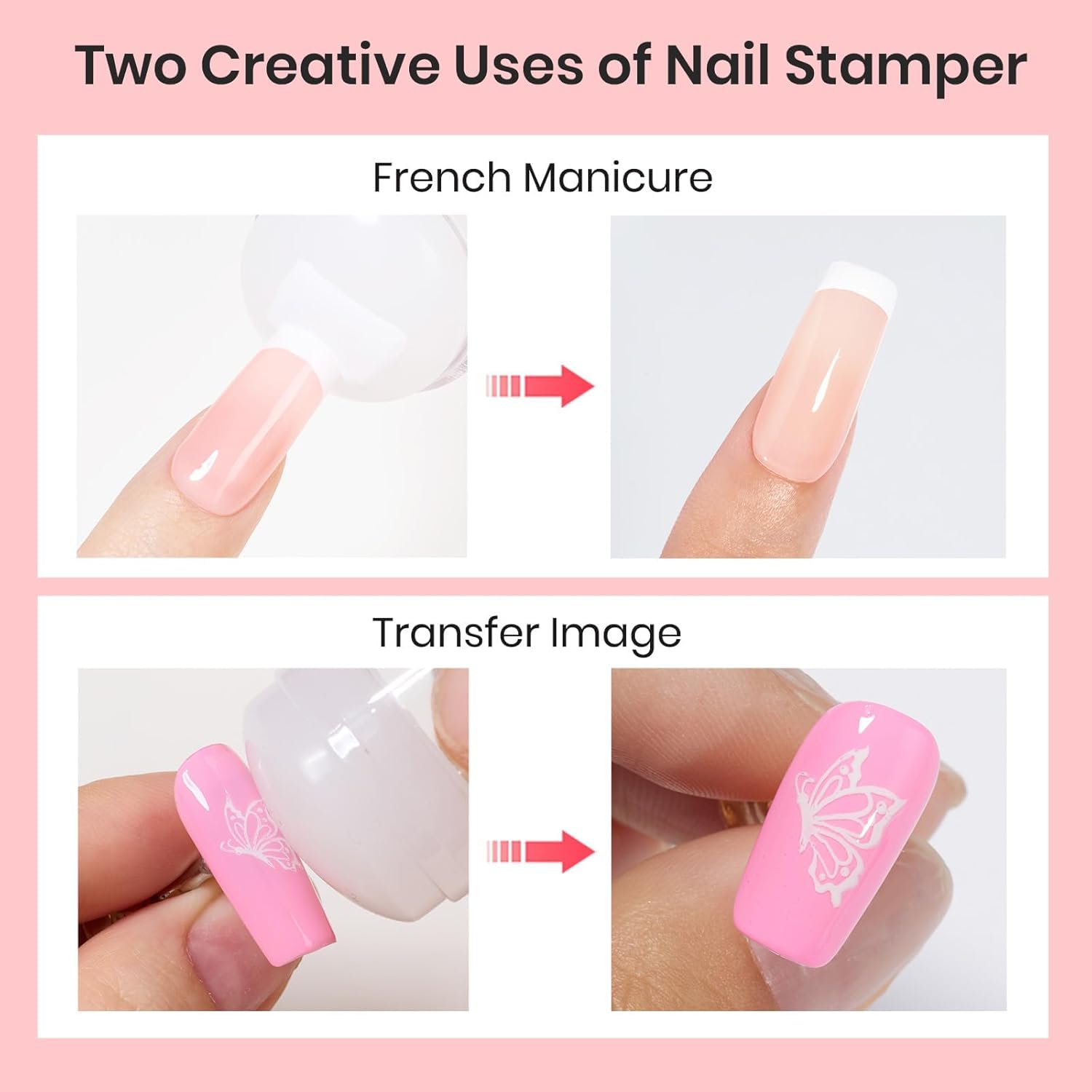 Tampon silicone doux Beetles vernis gel, s’adapte à la courbure des ongles
