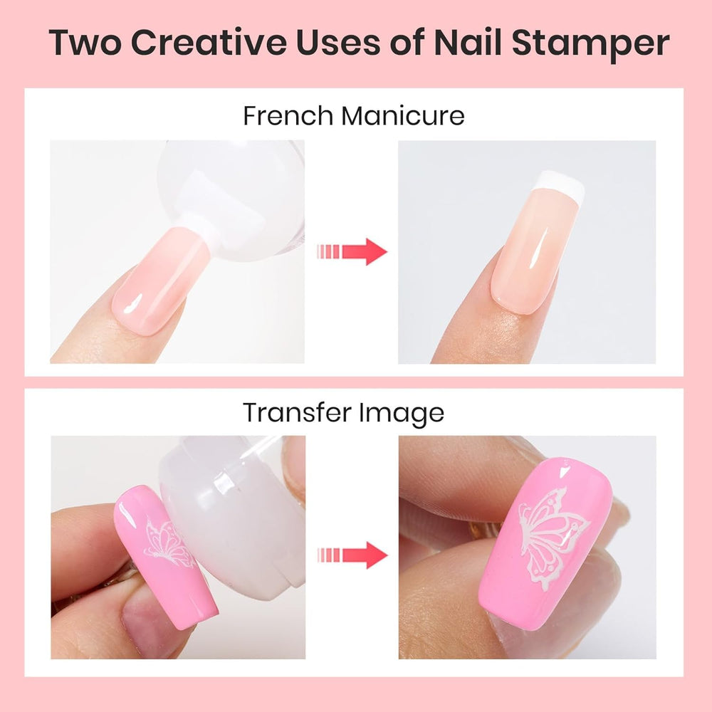 Tampon silicone doux Beetles vernis gel, s’adapte à la courbure des ongles